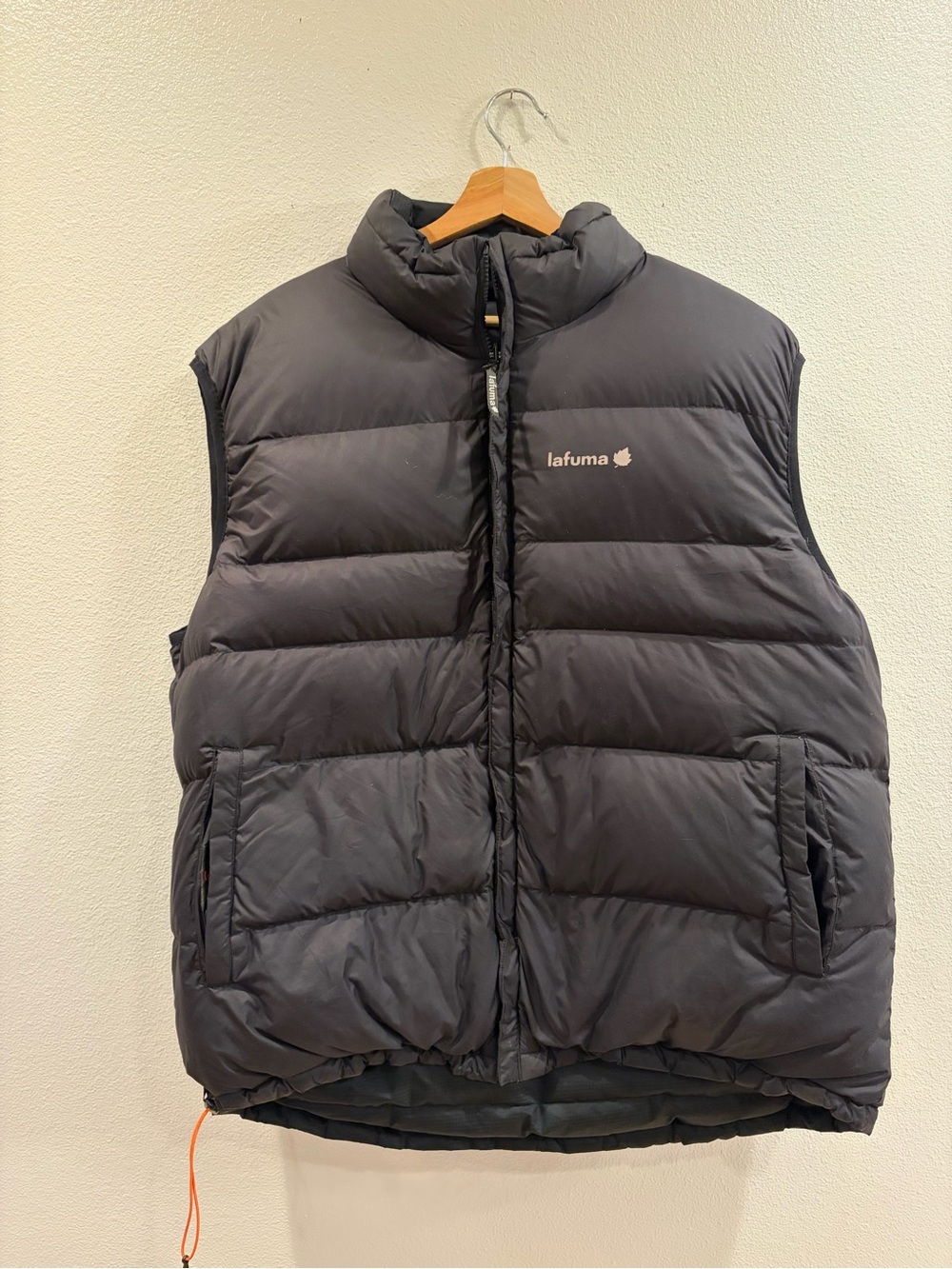 3/$15 Lafuma Men's Black Quilted Down Vest - Insulated Sleeveless Jacket